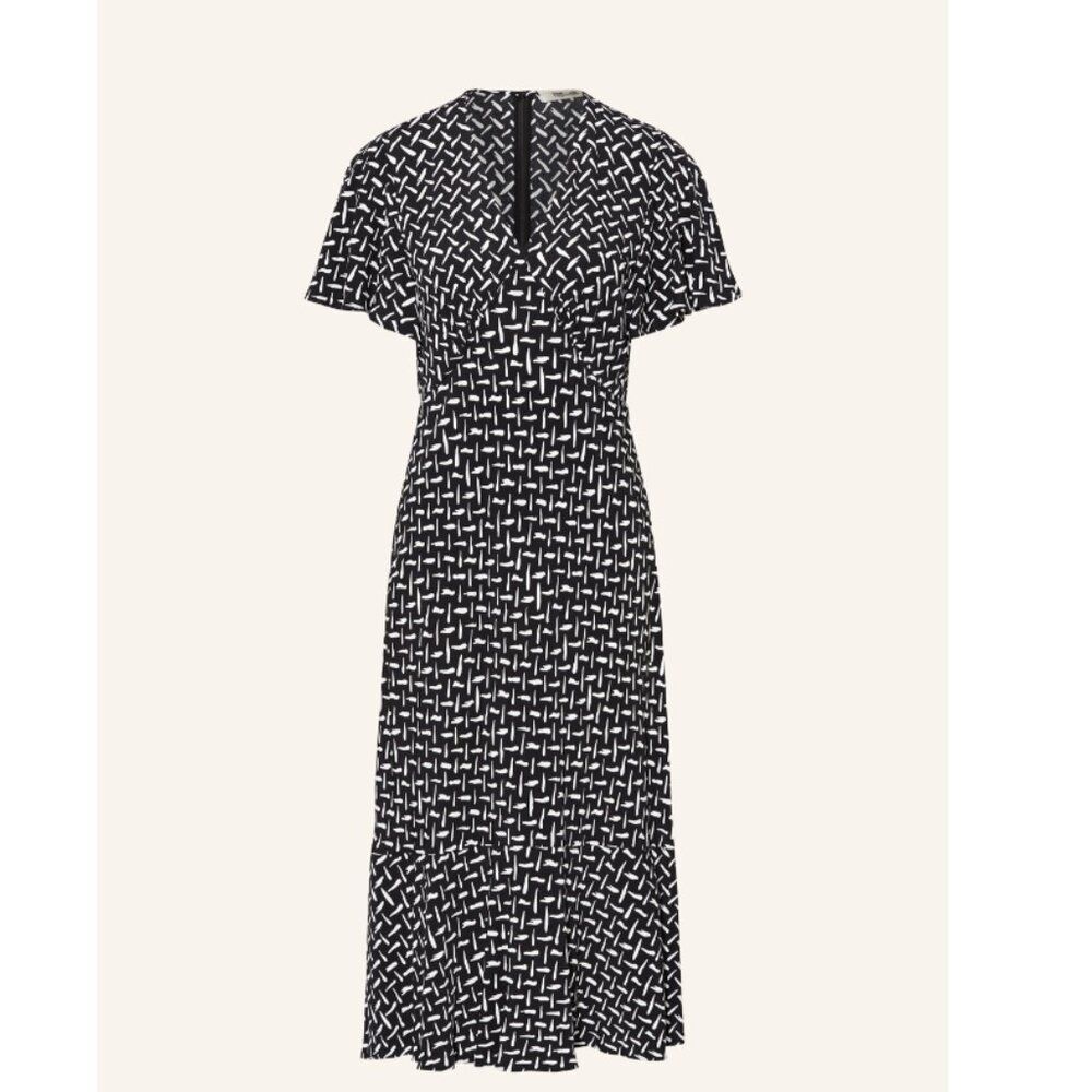 NWT Diane von Furstenberg DVF Celia floral-print crepe midi dress